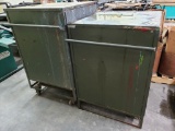 Lot of Two Heavy Duty Steel Storage Containers.