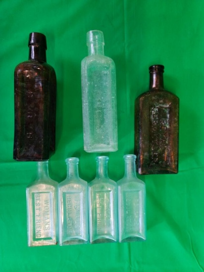 7 Atlanta Medicine Bottles lot