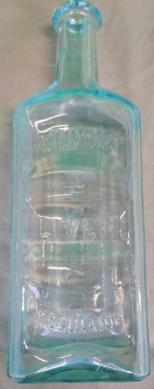 Simmons Liver Regulator- Macon Ga. Clear Bottle
