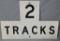 Rail Road 2 Tracks Reflective Sign