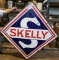 Rare SKELLY Porcelian D/S W/Ring Sign