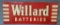 1950 Willard Batteries Sign