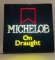 Light Up Michelob On Draught Sign