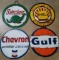 Reproduction Gas Company Signs