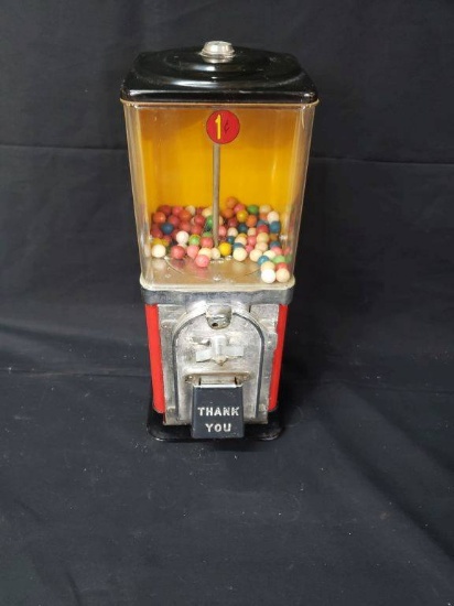 Vintage 1 Cent Gumball Machine