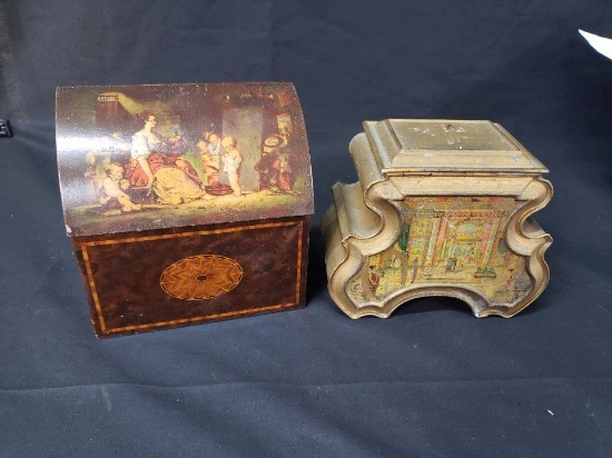 Antique English Biscut Tins