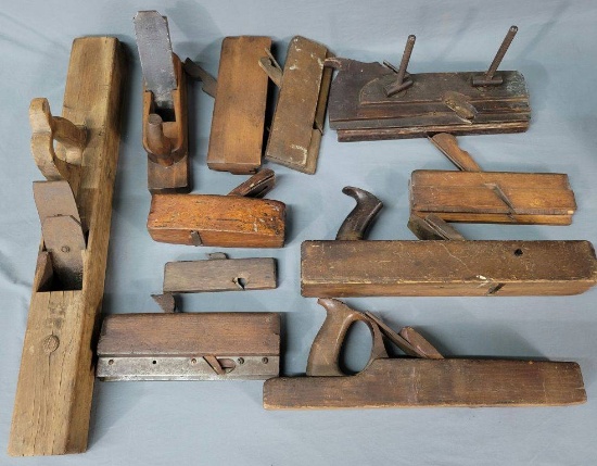 Antique Wood Working Planes Lot of 11