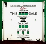 GilBarco Porcelain Pump Plate Calco-Meter
