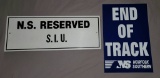 Norfolk Southern Rail Road Sign Lot