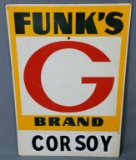 1960's Funk's G Brand Masonite Sign