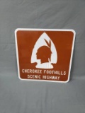 Cherokee FootHills Senic Hwy Sign