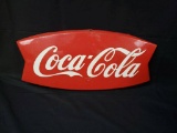 1950's Coca Cola Fishtail Sign
