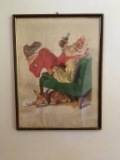 Coca Cola Litho Santa and Fawn