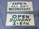 Hand Painted Open/Closed Sign