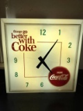 1950-60's Coca Cola Light Up Clock