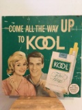 1950-60's Kool Cigarette Cardboard Sign