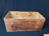 Glove Brand Rubbers Wood Box