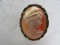 Cameo Pin/Pendant in Bezel marked 