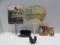 Assorted Vintage Dresser Items: Kewpie Doll,