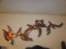 Copper Wall Sculpture of Birds, Approximately 48