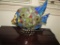 Stained Glass Style Figural Fish Table Lamp