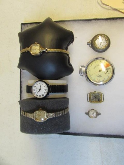 Assorted Ladies Watches including Bulova 10 Kt