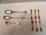(3) Sterling Silver Souvenier Spoons: Tampa,