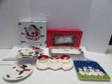 Assorted Christmas Serving Dishes Incuding (1)