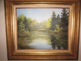 Framed Oil Painting signed 