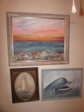 (3) Framed Paintings: 1) Unsigned 23