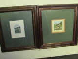 (2) Framed & Matted Pictures: 191/25 
