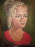 Unsigned & Unframed Portrait Painting, 16