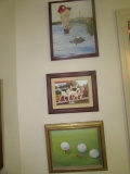 (3) Framed Paintings: (1) Signed 