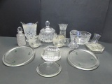 Box of Assorted Lead Crystal Cut Glass Items,