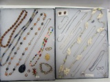 (2) Cases of Signed & Unsigned Costume Jewelry
