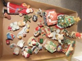 Box of Assorted Ceramic Christmas Village