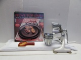 Vintage Food Chopper & Stove Top Grill