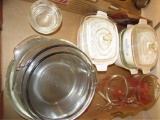Box of Assorted Pyrex and Corningware