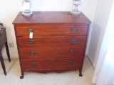 Vintage Sheridan Style 4-Drawer Chest, 39 7/8