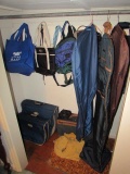Assorted Luggage, Suit Bags, Totes, Duffel Bags,