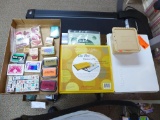 Assorted Stamps, Opaque Pigment Stamp Pads, Brush