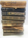 (10) Hardback Books  From the 1800's