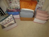 (3) Boxes of Assorted Throw Pillows, etc.