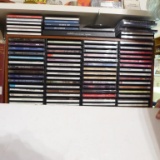 Assorted CD's, Wooden CD Stand & Small CD Case