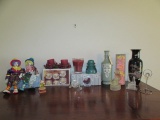 Assorted Decorative Items Including Japanese