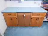 (3) Custom Built 1-Drawer, 2-Door Cabinets with