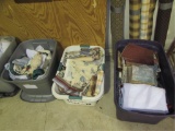 (3) Tubs of Fabric