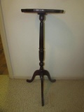 Leather Top Plant Stand