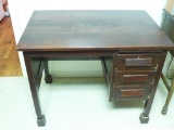 Vintage Youth Desk w/ 3 Drawers, Pullout Writing