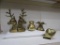 Assorted Brass Decorative Accessories:  Deer